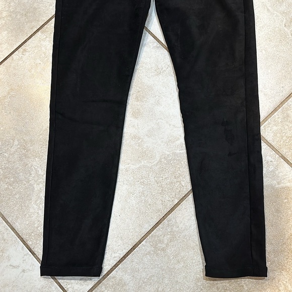 Liverpool Abby Black Faux Suede Ankle Skinny Jeans Pants 12 - Picture 7 of 10